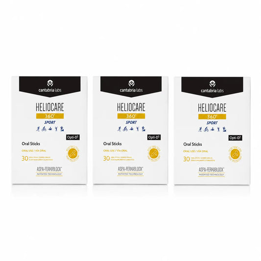 Heliocare 360º Sportsun 30 bastoncini confezione da 3