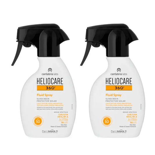 Heliocare Duplo 360º Spray Fluido Spf 50, 2X250 Ml