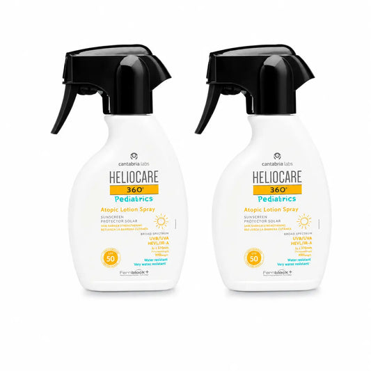 Heliocare Duplo 360º Pediatria Lozione Atopica Spray Spf50 , 2X250 Ml