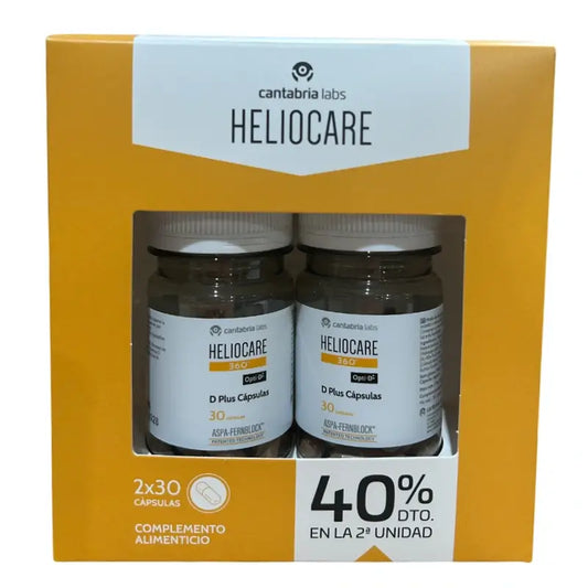 Heliocare Pack 360 D Plus, 2x30 capsule