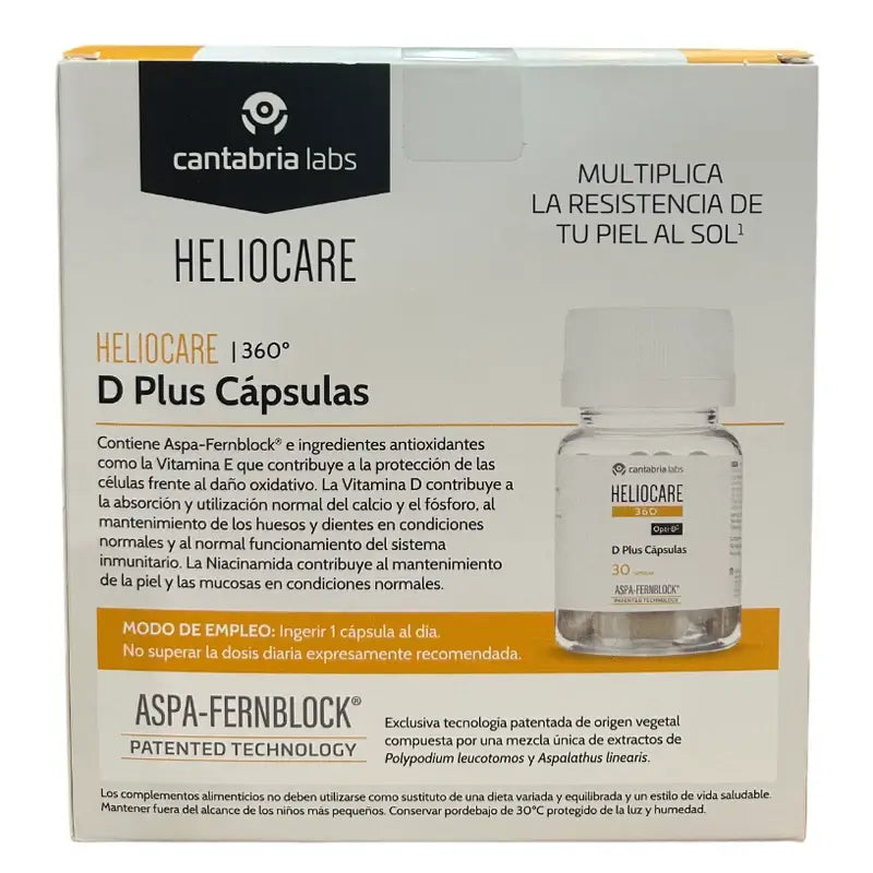 Heliocare Pack 360 D Plus, 2x30 capsule