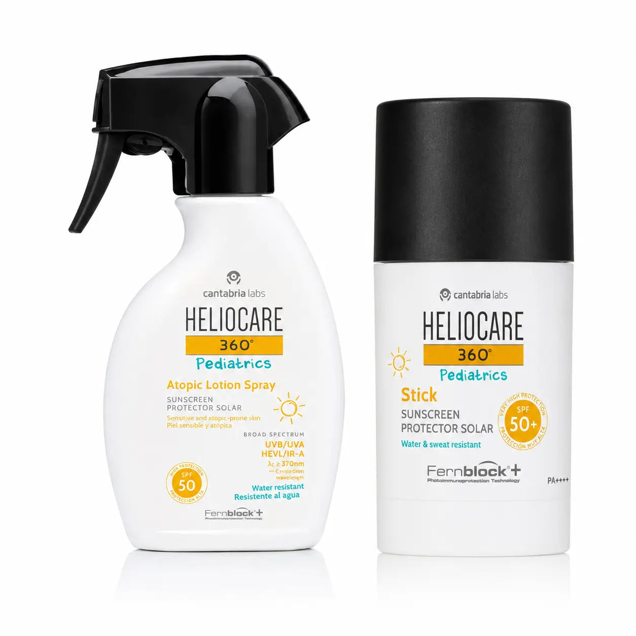Heliocare Pack 360º Pediatria Lozione Atopica Spray Spf50 250 Ml + Stick Spf50+ 25Gr