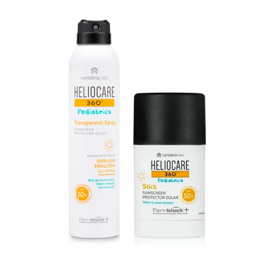 Heliocare Pack 360º Pediatrics Spray Trasparente 200 Ml + Pediatrics Stick Spf50+ 25 Gr
