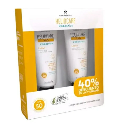 Heliocare Pack Duplo 360 Pediatrics Lozione, 200 ml