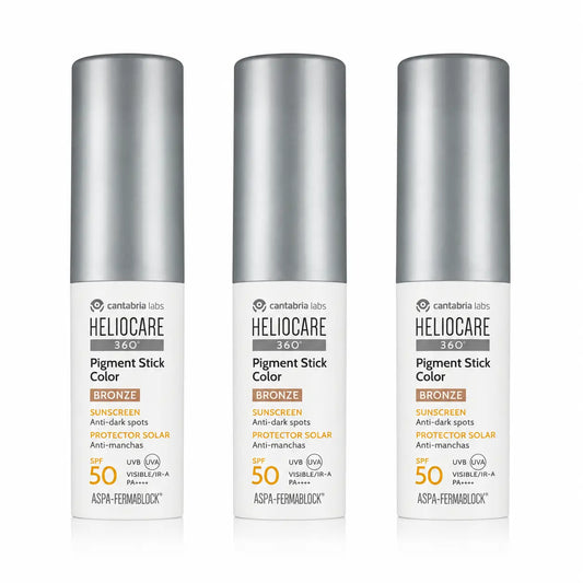 Heliocare Pigment Stick Colore Bronzo Spf50 10 Gr confezione da 3