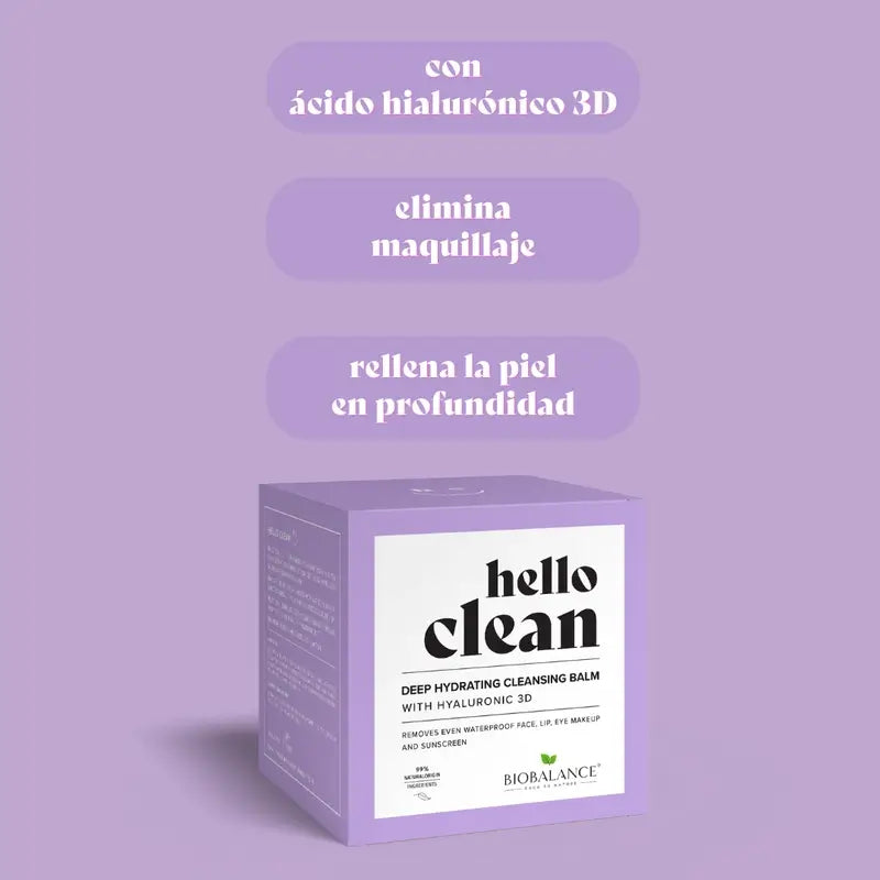 Hello Clean Bio Balance Balsamo detergente idratante profondo con acido ialuronico 3D , 100 ml