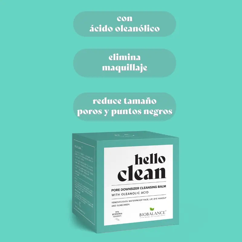 Hello Clean Bio Balance Balsamo detergente per la riduzione dei pori con acido oleanoico, 100 ml