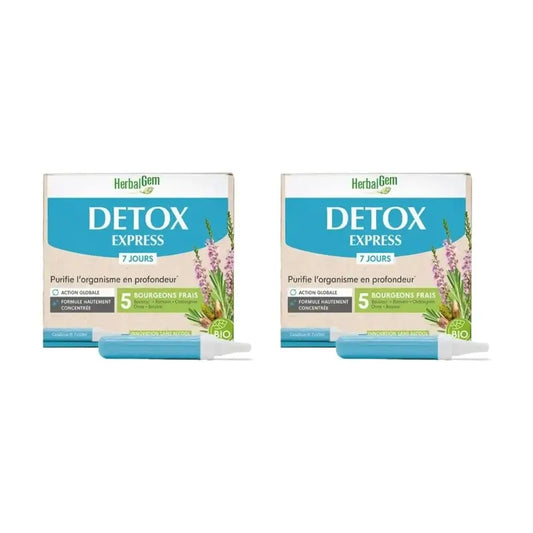 Herbalgem Detox Express, 7X10Ml, Confezione Da 2