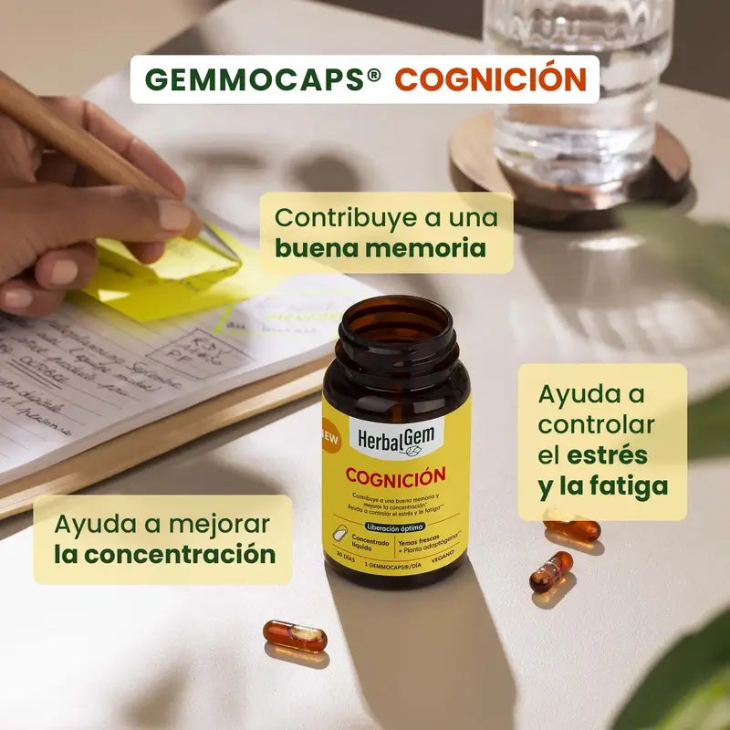 Herbalgem Gemmocaps Stress Protect Cognition, 30 capsule