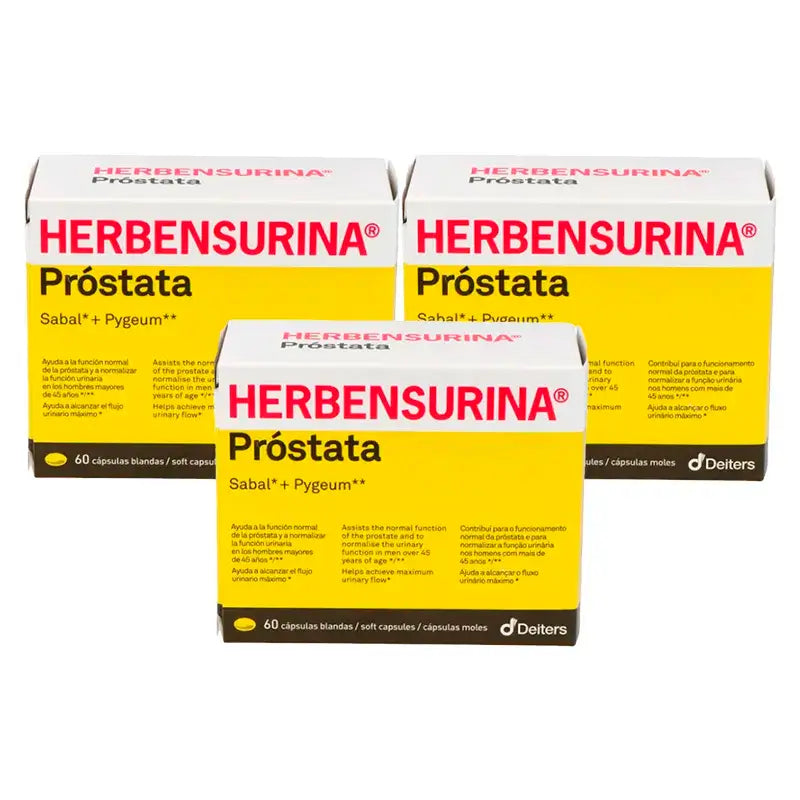 Herbensurina Prostata, Confezione 3 x 60 capsule