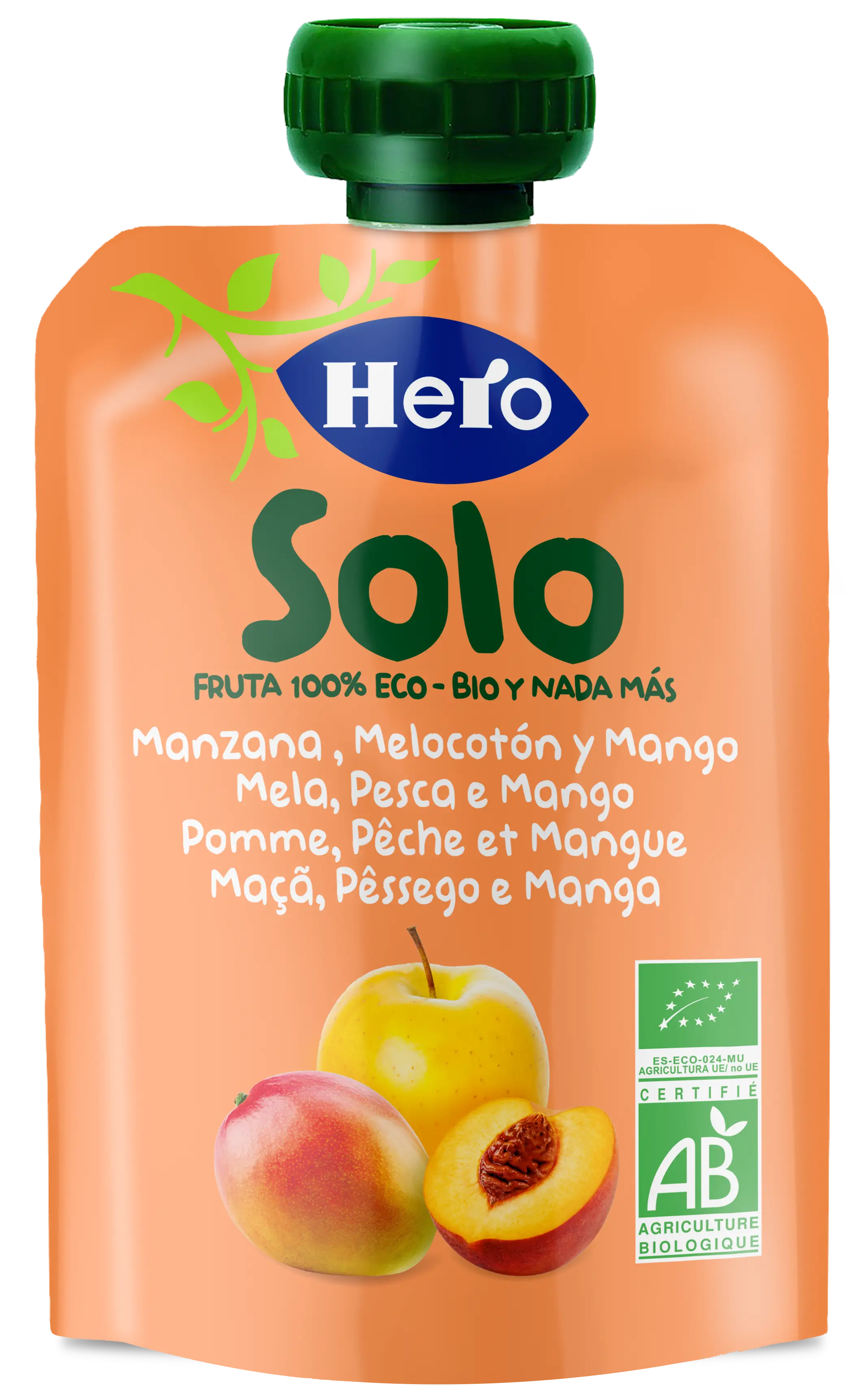 Hero Baby Hero Baby Bustina Solo Mela Pesca & Mango Eco Hb Solo 100G