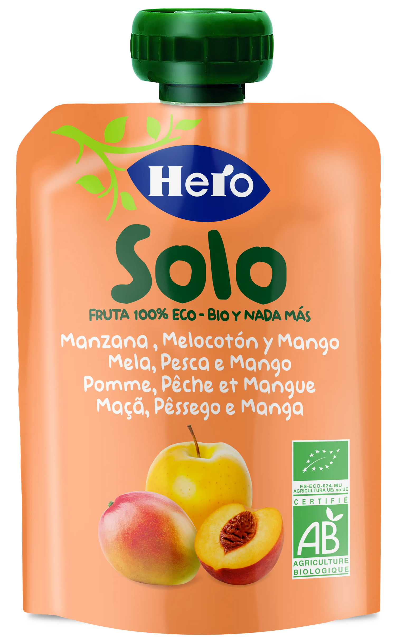 Hero Baby Hero Baby Bustina Solo Mela Pesca & Mango Eco Hb Solo 100G