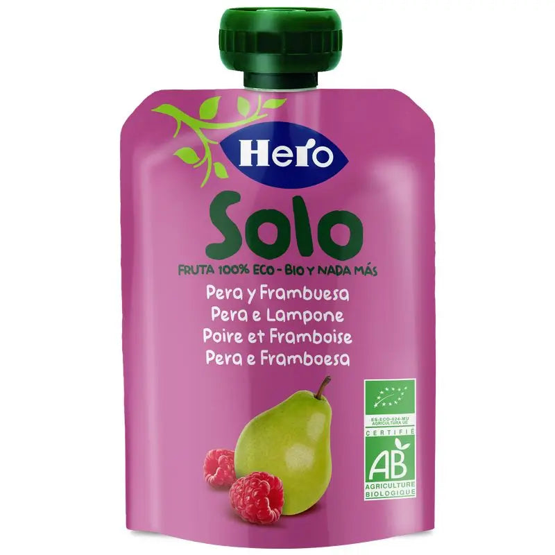 Hero Baby Solo Bustina Pera e Lampone 100g