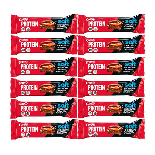 Proteine Corny Soft Choco Caramel, 12 X 45 Gr