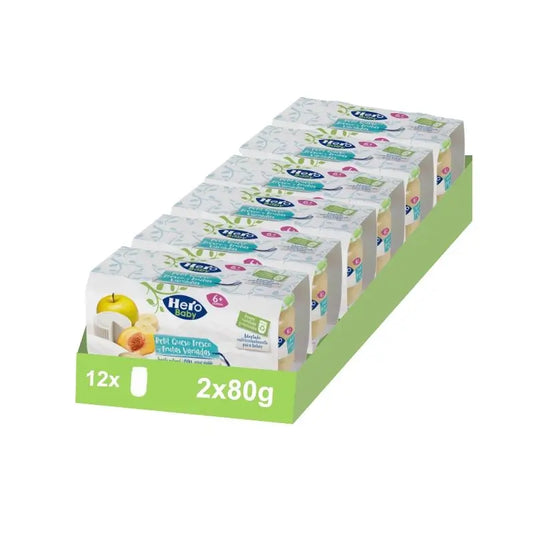 Hero Baby Pack Petit Fresh Cheese & Assorted Fruits, 6 X 2 x 80 grammi