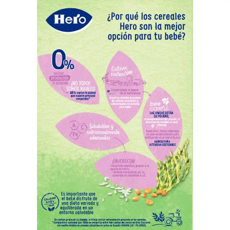 Hero Baby Cereali Cereali Cereali Cereali Cereali Cereali Senza Glutine 340G