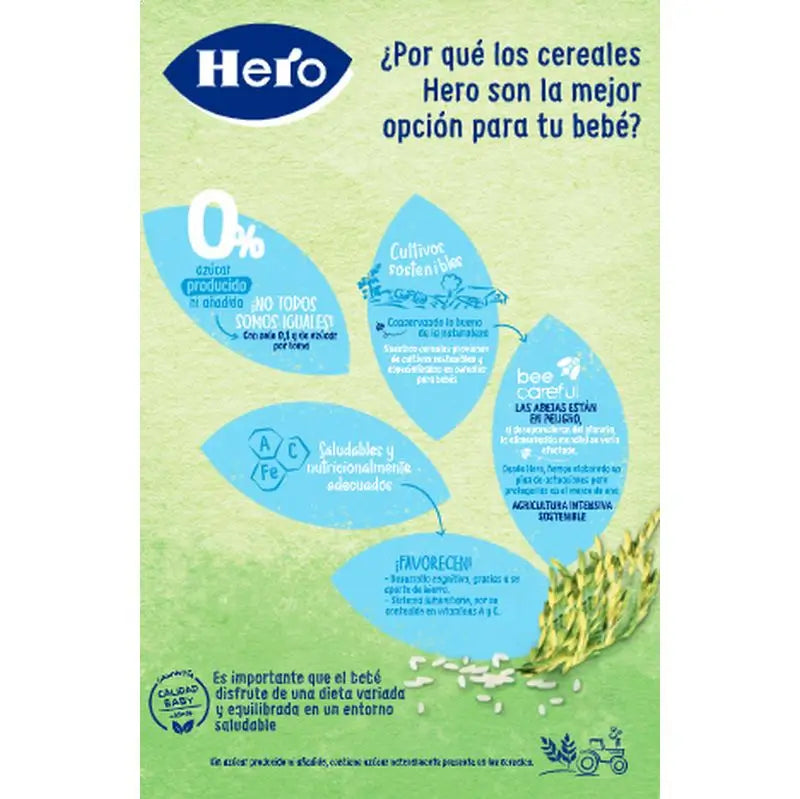 Hero Baby Cereal Purè di cereali Hero Baby Crema di riso 220G