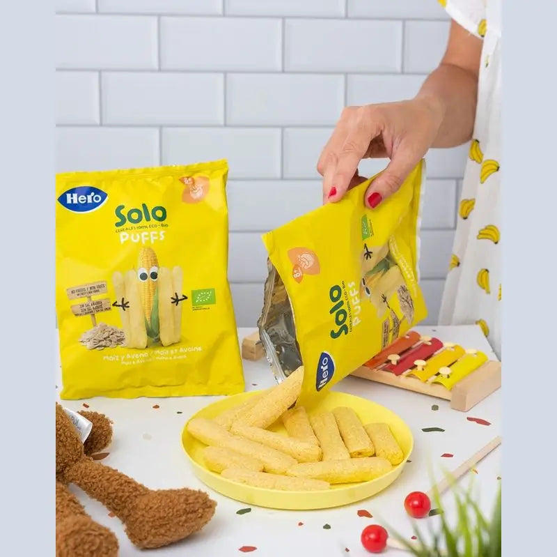 Hero Baby Snack Solo Puffs Mais e Farina d'Avena 25G