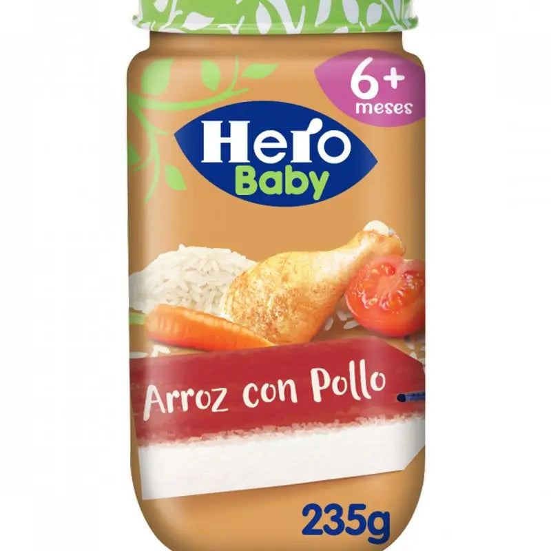 Budino di riso e pollo Hero Baby, 235g