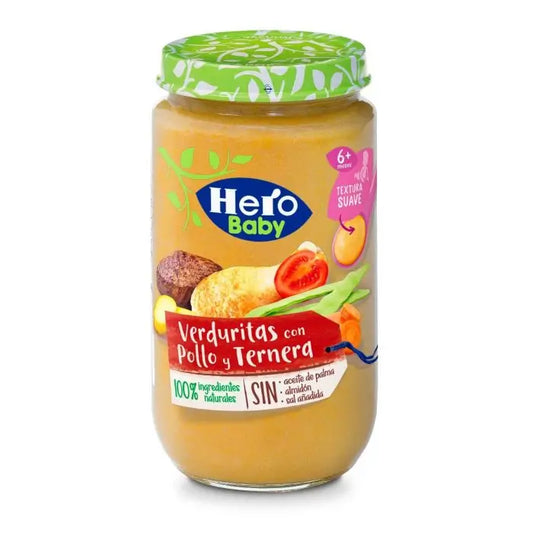 Vasetto di verdure Hero Baby con pollo e manzo, 235g