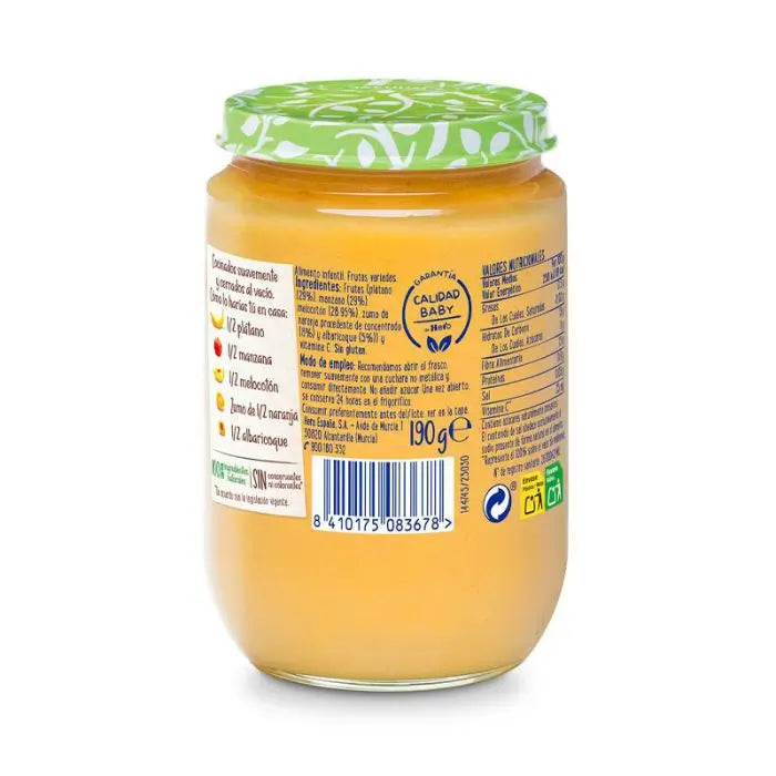 Hero Baby Vasetti di frutta assortita, 190g