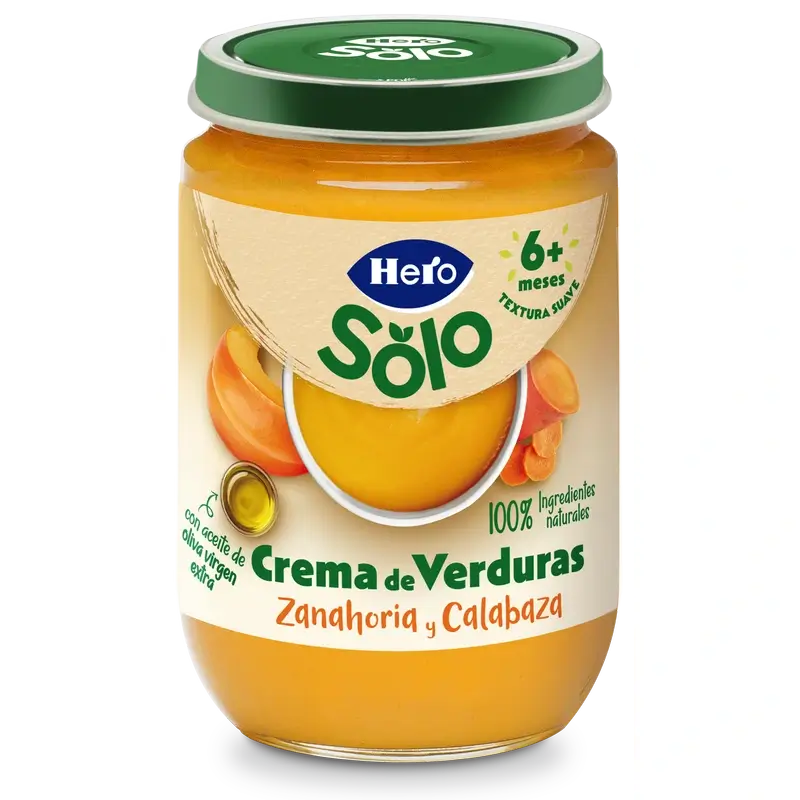 Hero Solo Crema di verdure, carote e zucca , 190 g