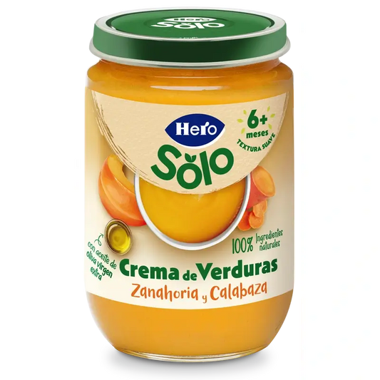 Hero Solo Crema di verdure, carote e zucca , 190 g