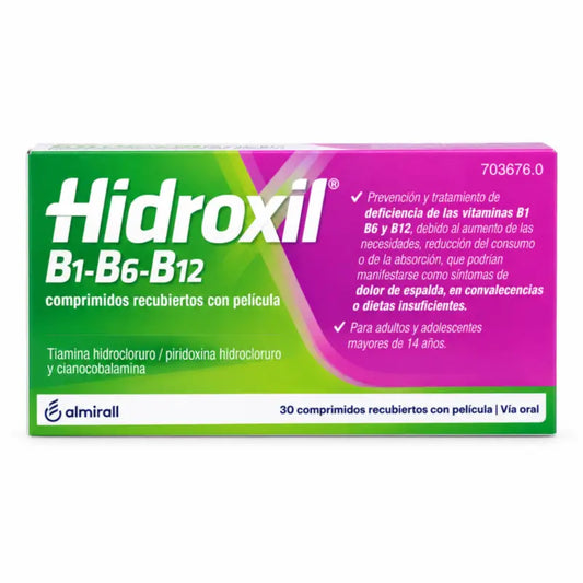 Hidroxil B1 B6 B12, 30 compresse
