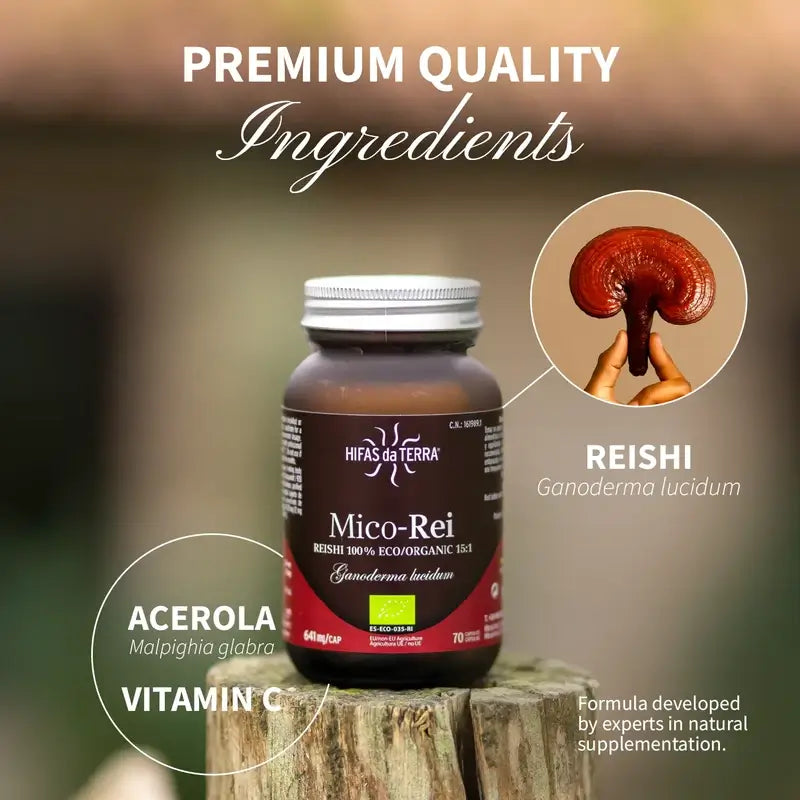 Hyphae Da T Mico-Five Rei Estratto di Reishi Barattolo di cristallo , 70 capsule