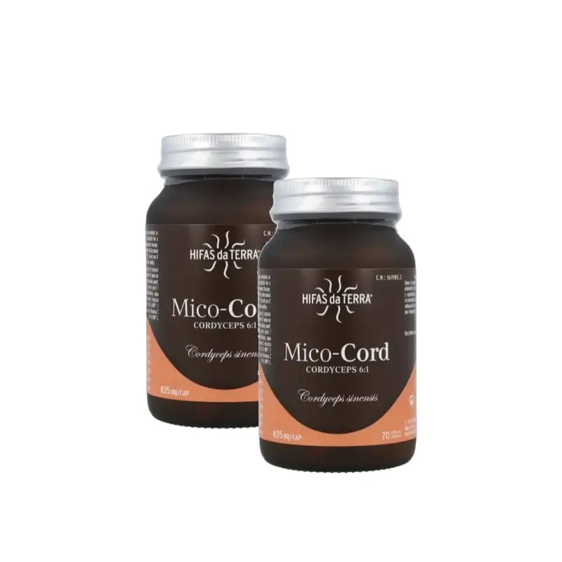 Hifas Da Terra Mico Cord (Cordyceps), 2 confezioni da 70 capsule
