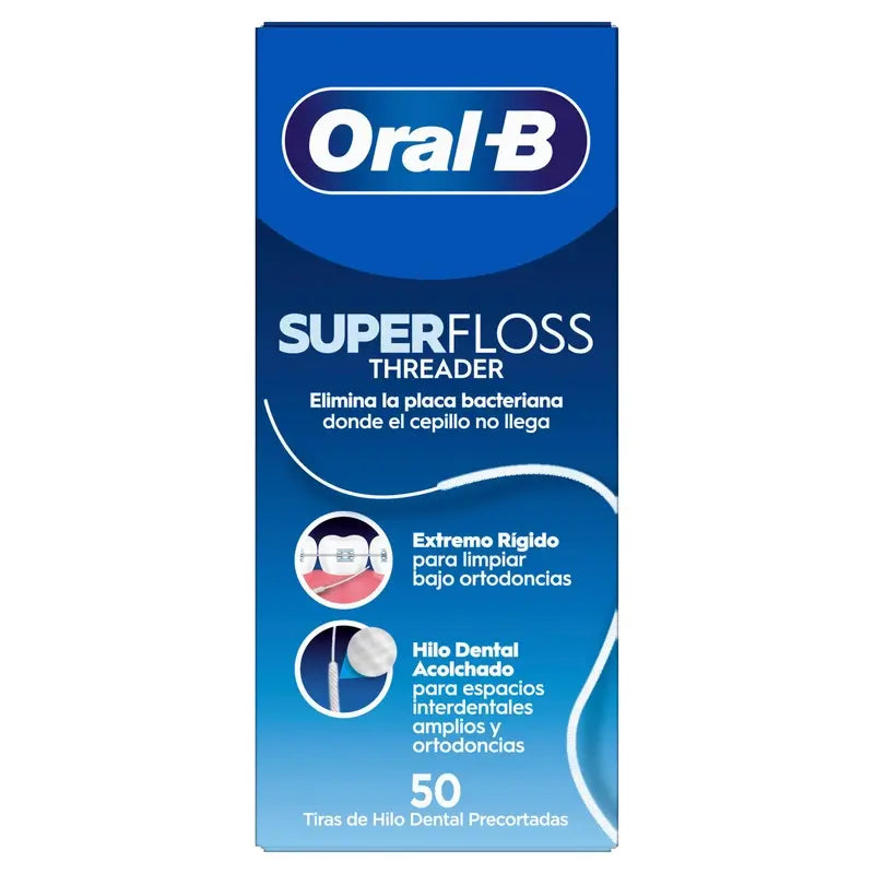 Filo interdentale Oral-B Super Floss, 50 pezzi.