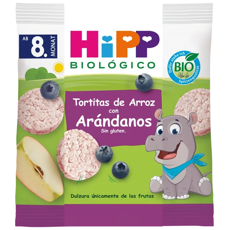 Hipp Frittelle di riso ai mirtilli bio 30g