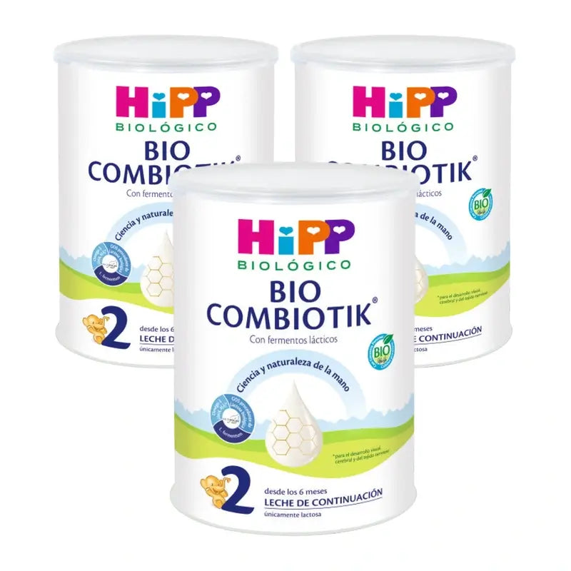 Hipp Combiotik 2, Latte artificiale, Confezione 3 x 800 g
