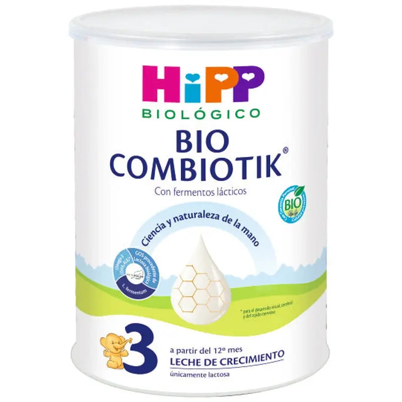 Hipp Combiotik 3, Latte per la crescita, confezione da 12 x 800 g