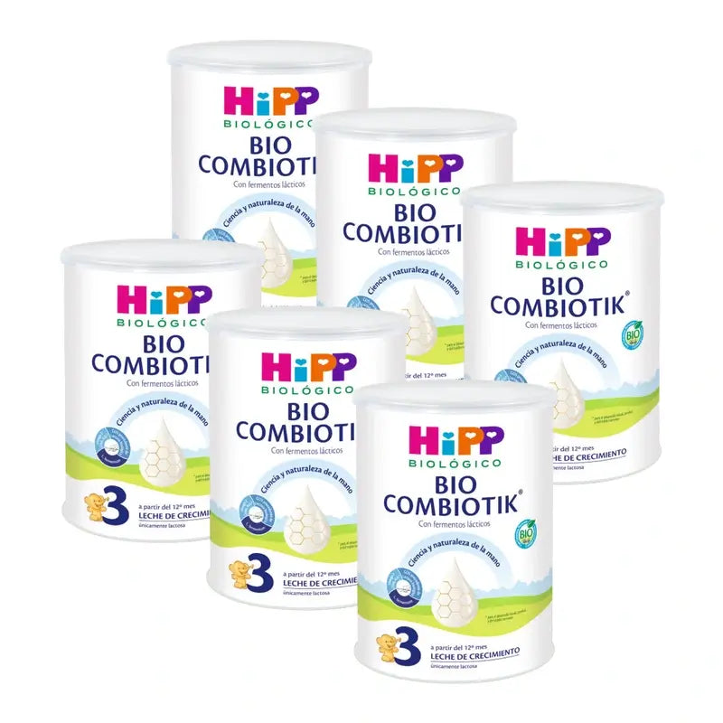 Hipp Combiotik 3, Latte per la crescita, confezione da 6 x 800 g