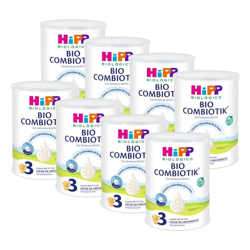 Hipp Combiotik 3, Latte per la crescita, confezione da 8 x 800 g