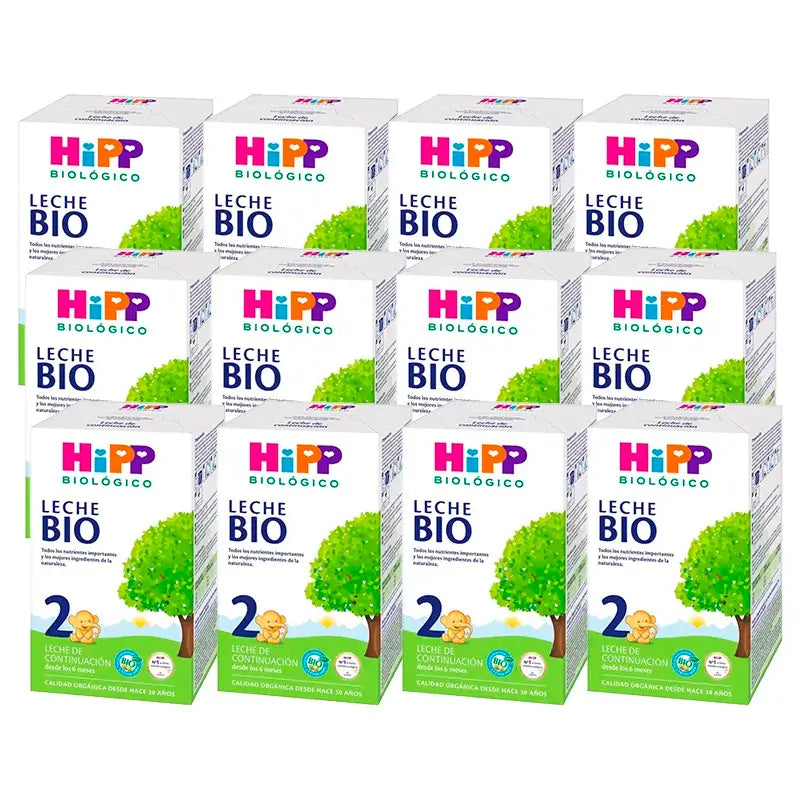 Latte Hipp 2 Bio, Confezione 12 x 600 g