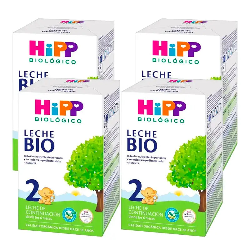 Latte Hipp 2 Bio, Confezione 4 x 600 g