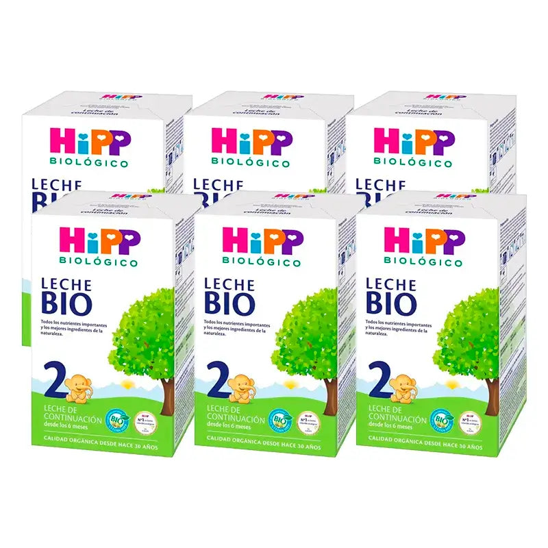 Latte Hipp 2 Bio, Confezione 6 x 600 g