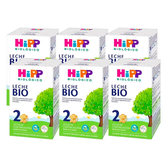Latte Hipp 2 Bio, Confezione 6 x 600 g