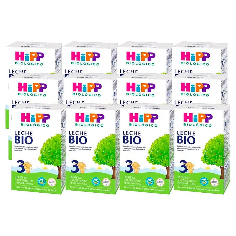 Hipp Organic Growing Up Milk 3, Pack 12 x 500 g