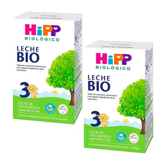 Hipp Latte Crescita Biologico 3, Confezione 2 x 500 g