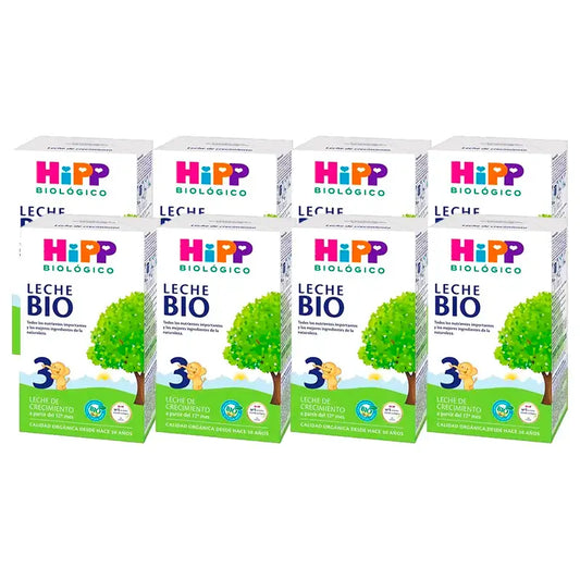 Hipp Latte Crescita Biologico 3, Confezione 8 x 500 g