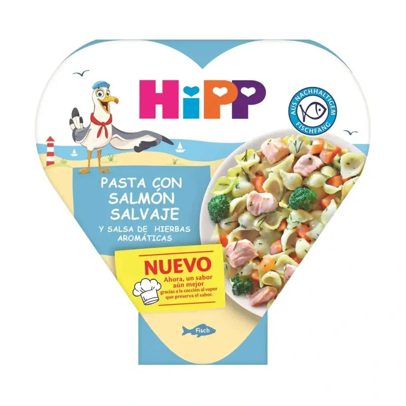 Pasta Hipp Bio con salmone e salsa alle erbe, 250 G