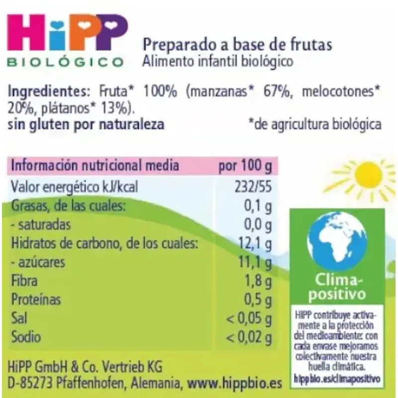 Barattolo Hipp Bio Multifruit, 190 G
