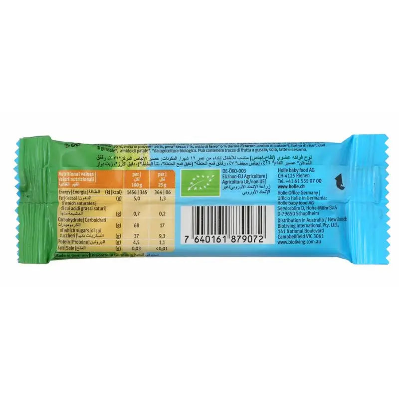 Holle Barretta Mela e Pera 25Gr. Eco