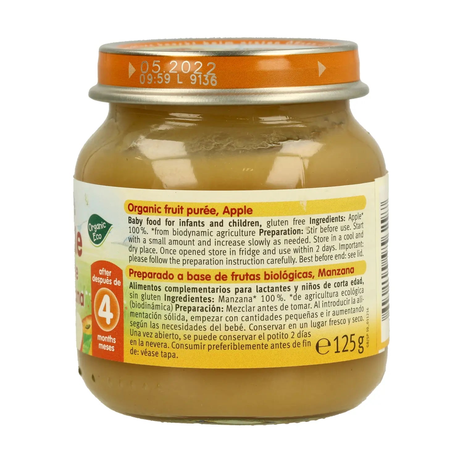 Vasetto Holle 100% Mela, 125gr