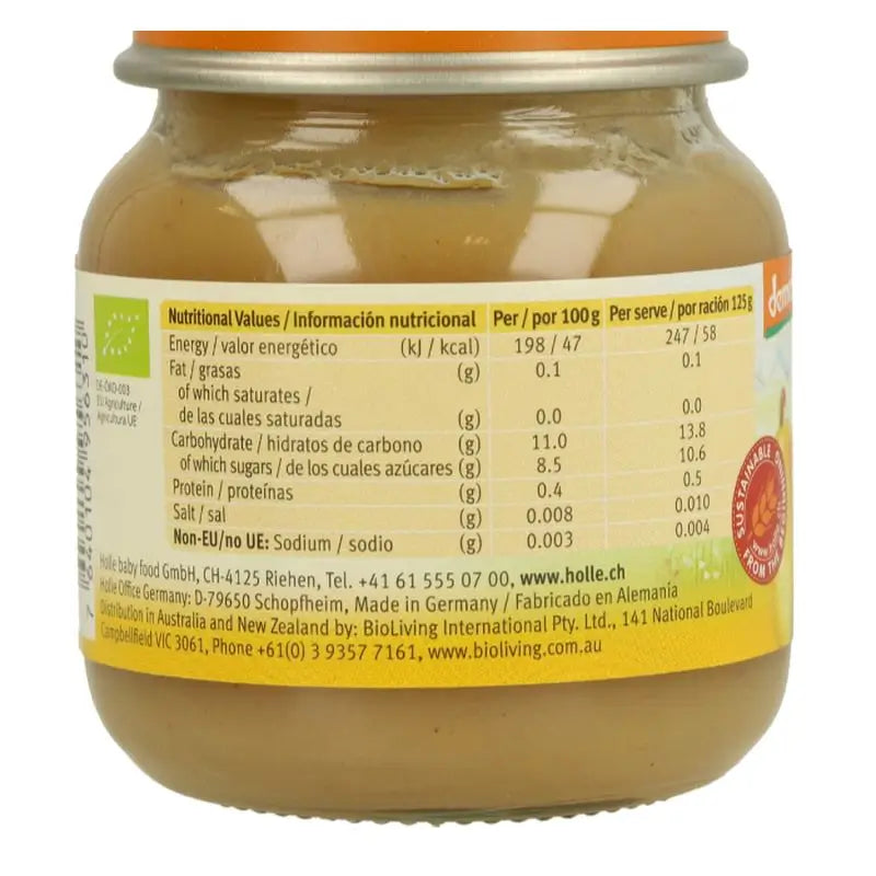 Holle 100% Pera Mini Vasetto 4Mesi 125Gr. Demeter