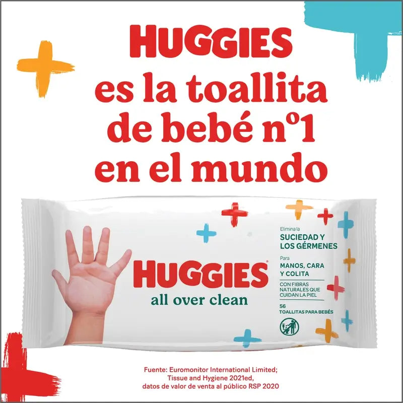 Huggies All Over Clean Salviette , 56 pz.