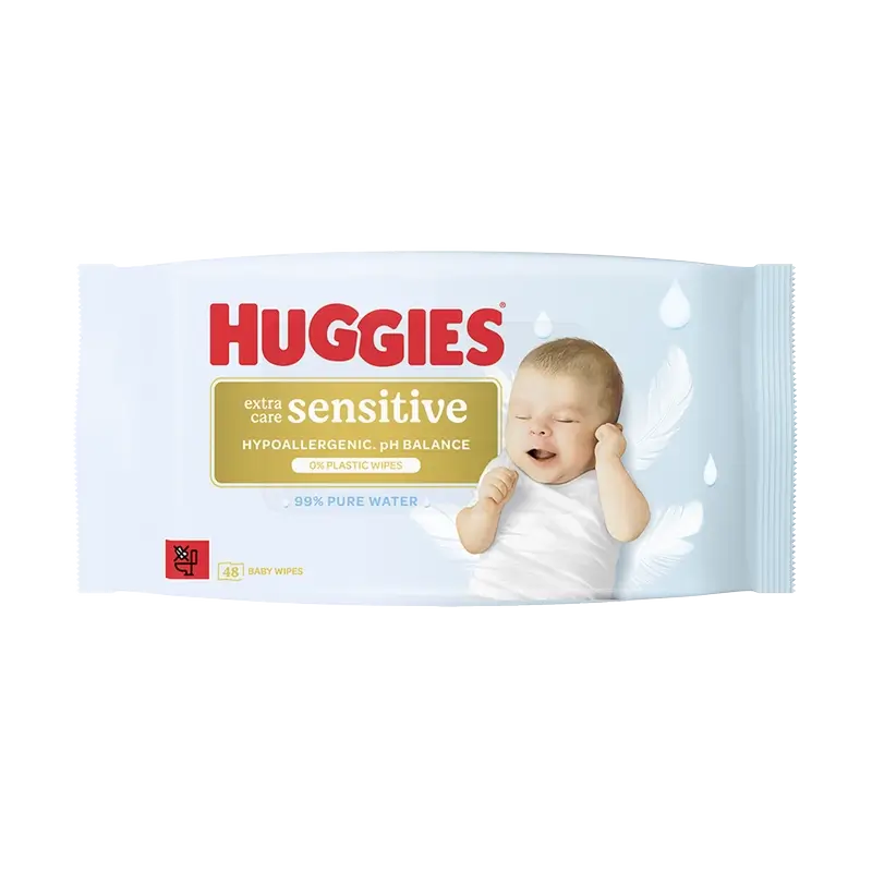 Huggies Extra Care Salviette Sensitive , 48 pz.